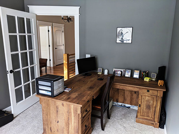 Home Office Gray Paint | Professional Interior Painters Kalamazoo, MI | Van Tuinen Painting
