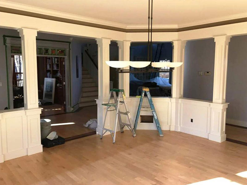 White Dining Room Painting | Professional Painters Kalamazoo, MI | Van Tuinen Painting