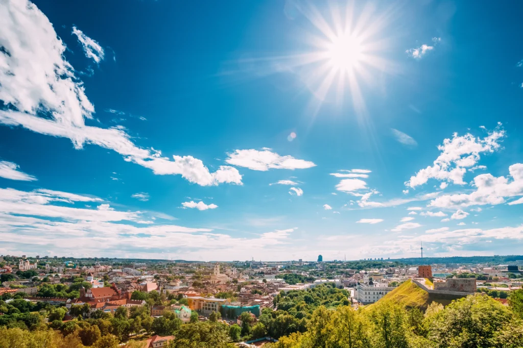 bright sunny day