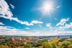 bright sunny day